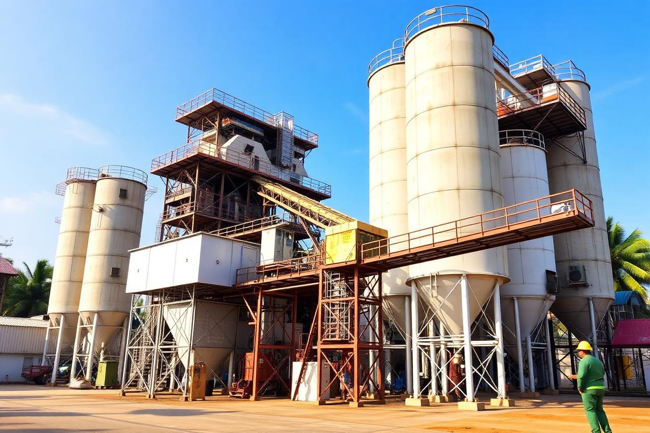 Batching plant beton readymix PT Borneo Beton di Kotawaringin Timur Kalimantan Tengah
